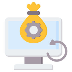 Digital Asset Recovery Flat Icon