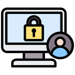 Access Control Outline Color Icon