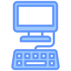 Data Entry Blue Icon