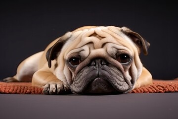 Pug-tastic: A Hilarious Collection of Pug Pics Showcasing a Wide Range of Pug's Hilarious Poses, generative AI