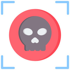 Danger Scan Flat Icon
