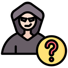 Anonymous Outline Color Icon