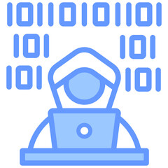 Hacker Blue Icon
