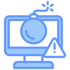 Doos Attack Blue Icon