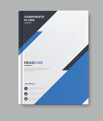 annual report coorporate flyer template cover design