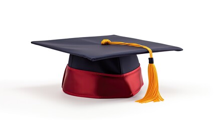 academic cap on a white background.