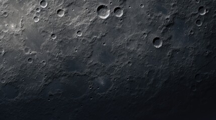 An image of the texture of the gray surface of the Moon.