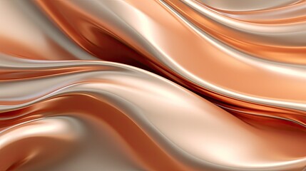 Image of a metallic abstract background with smooth, undulating waves.
