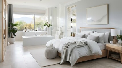 A serene bedroom retreat with a spotless spa-like ensuite
