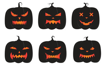 halloween black pumpkin collection

