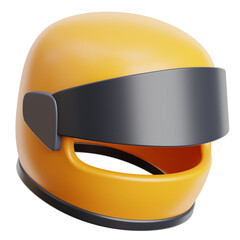Racing Helmet 3D Illustration