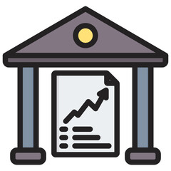 Red Herring Prospectus Outline Color Icon