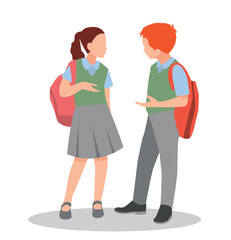 Obraz premium vector illustration of students in different postures