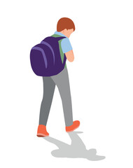 vector illustration of students in different postures