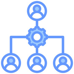 Organization Blue Icon