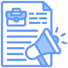 Announcements Blue Icon