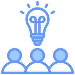 Creative Team Blue Icon