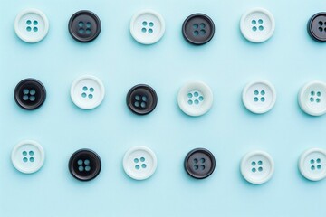 Buttons on Blue