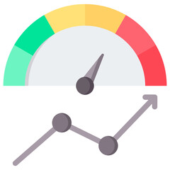 Performance Metrics Flat Icon