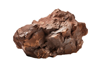 Unprocessed Bronze Ore in its Pure State on isolated background