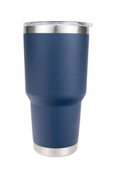 navy coffee tumbler, perfect for mock up images for branding