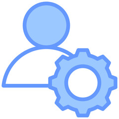 Management Blue Icon