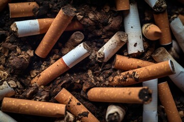 Many industrial cigarettes closing up