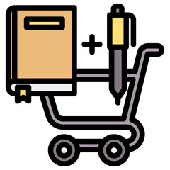 Cross Selling Outline Color Icon