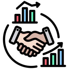 Acquisition Outline Color Icon