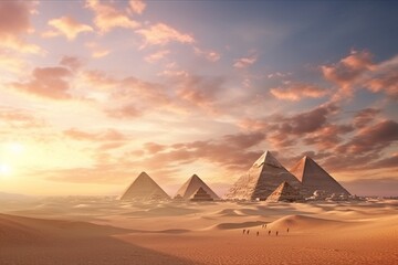pyramids of giza, Generative AI
