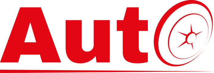 Automotive wheel logo design vector