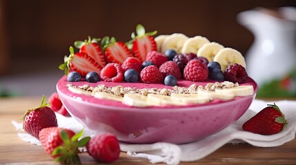 Delicious and tasty healthy food on the table AI Generative