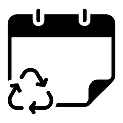 recycle glyph icon