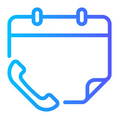 telephone gradient icon
