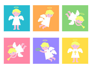 天使　イラスト　セット