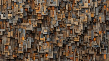 Wood marquetry wall parquet, abstract pattern background