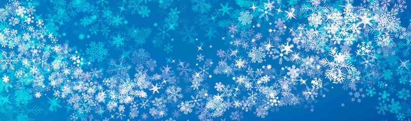 粉雪のキラキラ結晶が舞う冬の夜イメージ　テクスチャ素材 - obrazy, fototapety, plakaty