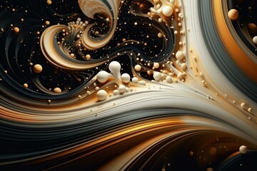 Abstract luxury artwork with a background concept, illustration and wallpaper. Generative AI