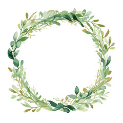 laurel wreath isolated on white