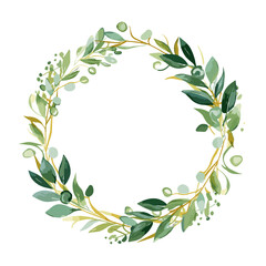 laurel wreath on a white background