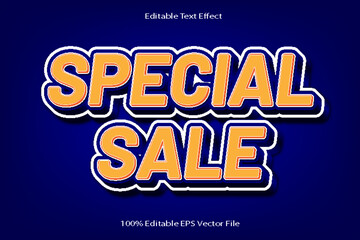 Special Sale Editable Text Effect 3d Emboss Cartoon Gradient Style