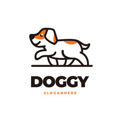 modern dog logo vector