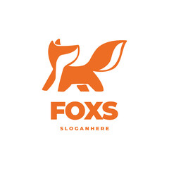 fox modern logo vector