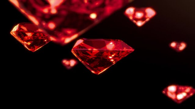 ルビーの雨900Fループ背景素材 ruby fall rain 900F loop background material