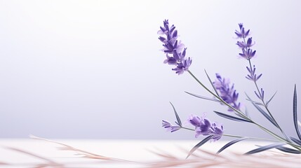 Portrait beautiful purple lavender flower Ai Generative