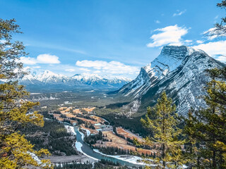 ランドル山 (カナダ - アルバータ - バンフ) - obrazy, fototapety, plakaty