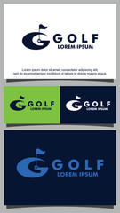 Letter G and golf logo template
