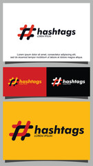 Hashtag logo template
