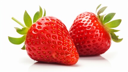 strawberry isolated on white background generated by AI