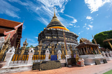 Wat Phra That Lampang Luang is a temple in Lampang Province, Thailand. - obrazy, fototapety, plakaty